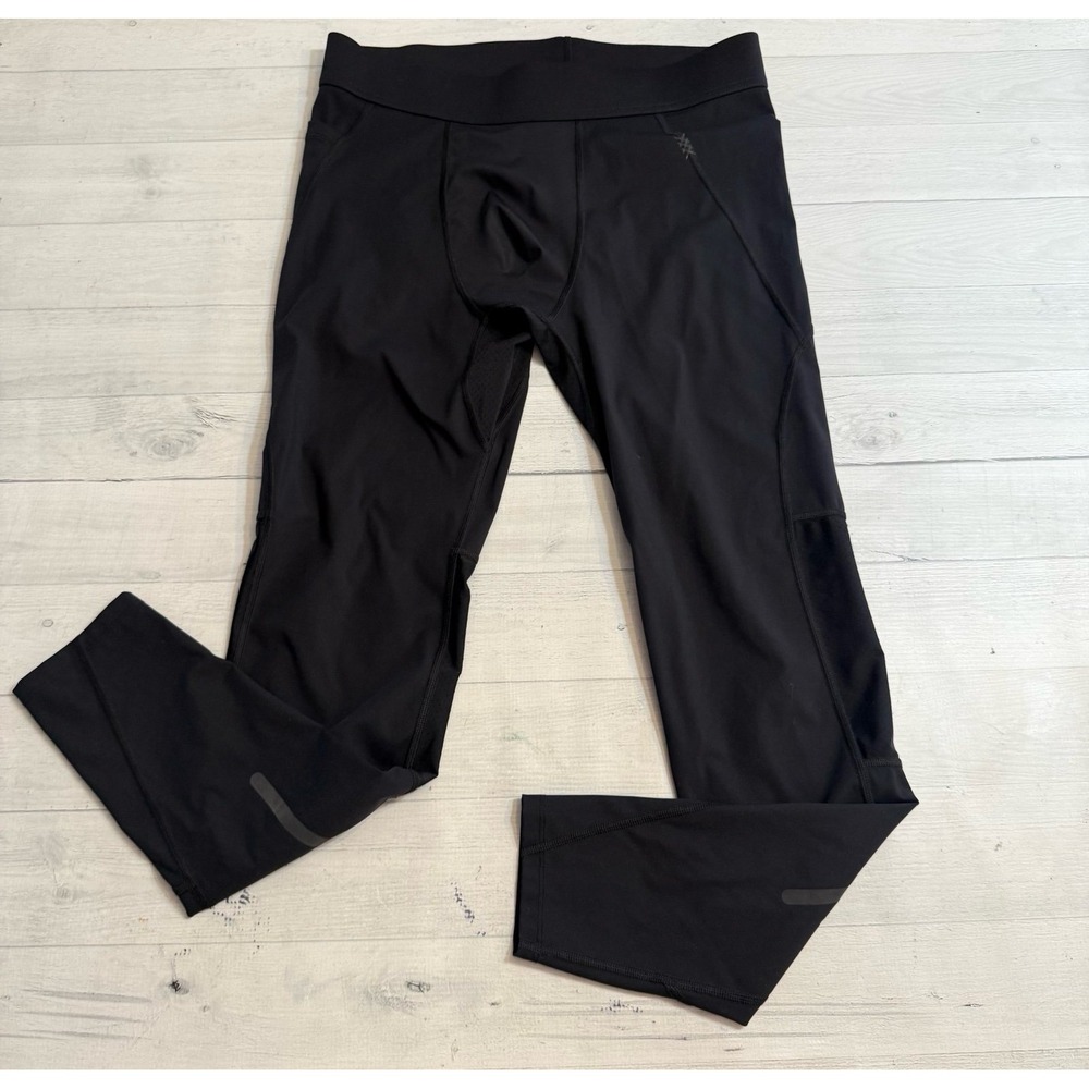 Rhone mens black running leggings tights men's‎ medium
